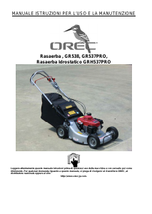 Manuale Orec GR537PRO Rasaerba