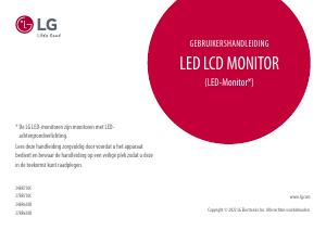 Handleiding LG 27BR650B-C LED monitor