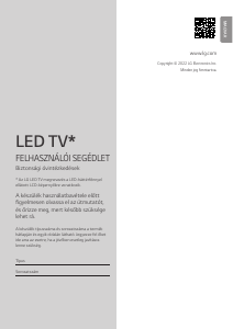 Használati útmutató LG 43NANO753QC LED-es televízió