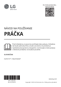 Návod LG FLR7A82WC Práčka