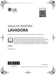Manual de uso LG F4WR7010AGS Lavadora