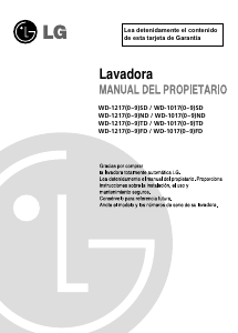 Manual de uso LG WD-10170FD Lavadora