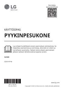 Käyttöohje LG F2Y5PYP3W Pesukone