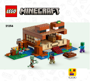 Handleiding Lego set 21256 Minecraft Het kikkerhuis