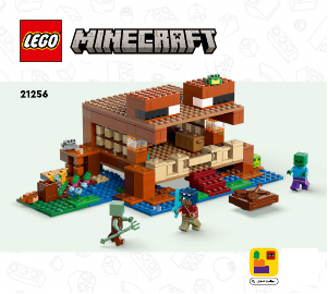 Käyttöohje Lego set 21256 Minecraft Sammakkotalo