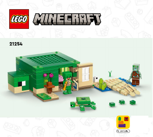 Bedienungsanleitung Lego set 21254 Minecraft Das Schildkrötenstrandhaus
