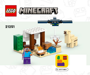 Handleiding Lego set 21251 Minecraft Steves woestijnexpeditie