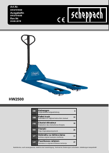 Manual Scheppach HW2500 Forklift Truck