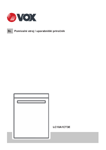 Priročnik Vox LC10A1CT3E Pomivalni stroj