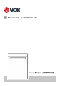 Priročnik Vox LC13A1EYQ3E Pomivalni stroj
