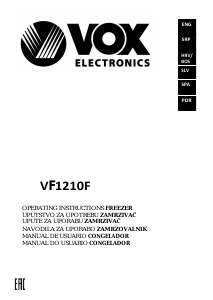 Handleiding Vox VF1210F Vriezer