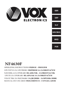 Manual Vox NF4630F Frigorífico combinado