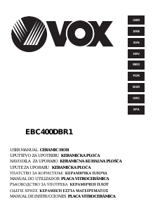 Priručnik Vox EBC400DBR1 Ploča za kuhanje