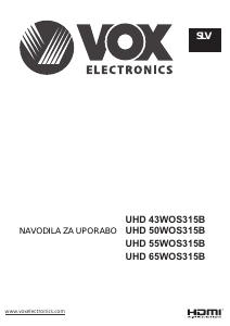 Priročnik Vox 55WOS315B LED-televizor