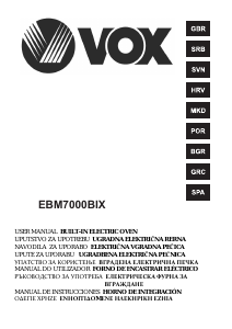 Manual Vox EBM7000BIX Forno