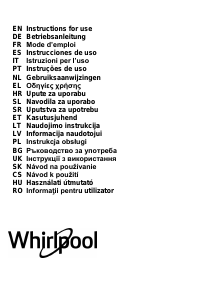 Instrukcja Whirlpool WHVP 82F LT K Okap kuchenny