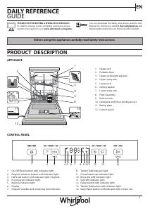 Manual Whirlpool W2F HD626 UK Dishwasher