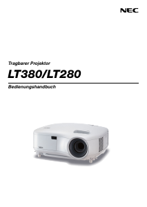 Bedienungsanleitung NEC LT380 Projektor