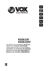 Handleiding Vox KS0610SF Koelkast
