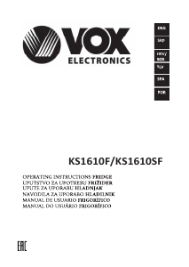 Manual Vox KS1610SF Frigorífico
