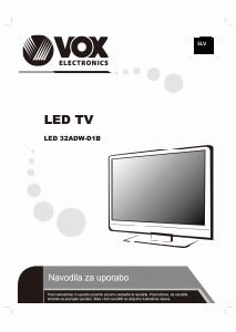 Priročnik Vox 32ADWD1B LED-televizor