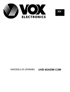 Priročnik Vox 65ADWC2B LED-televizor