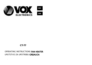 Manual Vox CH77 Heater