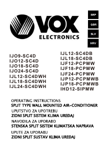 Handleiding Vox IJF18-PCPMW Airconditioner