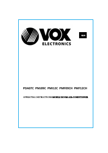 Handleiding Vox PMJ09C Airconditioner