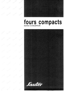 Mode d’emploi Sauter 101CT Four