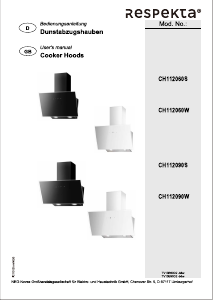 Bedienungsanleitung Respekta CH112060W Dunstabzugshaube