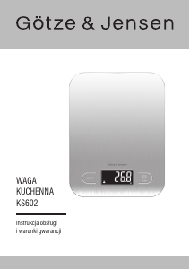 Instrukcja Götze & Jensen KS602 Waga kuchenna