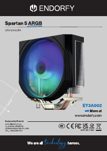 Bruksanvisning Endorfy EY3A002 Spartan 5 ARGB CPU kjøler