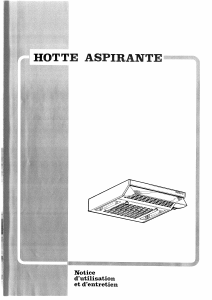 Mode d’emploi Brandt 802H12 Hotte aspirante