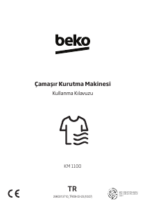 Kullanım kılavuzu BEKO KM 1100 Kurutma makinesi