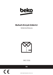 Kullanım kılavuzu BEKO BKG 5916 Konfeksiyon vapur
