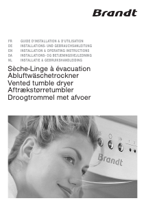 Mode d’emploi Brandt EFE8310K Sèche-linge