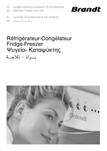 Mode d’emploi Brandt DZV4601TS Réfrigérateur combiné