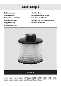 Manual Concept SO3010 Food Dehydrator