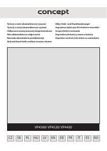 Manual Concept VP4500 Aspirator de mână