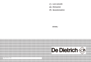 Handleiding De Dietrich DVI440BE1 Vaatwasser