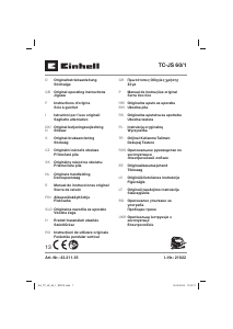 Manuale Einhell TC-JS 60/1 Seghetto alternativo