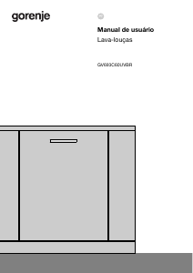 Manual Gorenje GV693C60UVBR Máquina de lavar louça