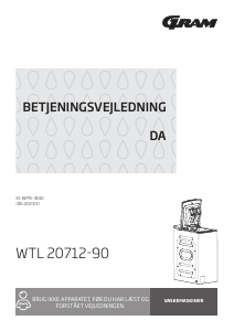 Brugsanvisning Gram WTL 20712-90 Vaskemaskine