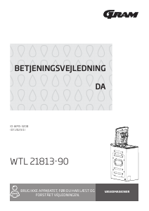 Brugsanvisning Gram WTL 21813-90 Vaskemaskine