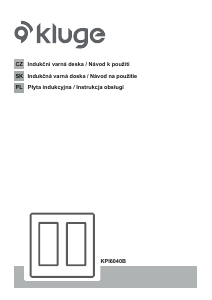 Manuál Kluge KPI6040B Varná deska