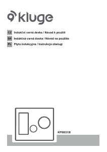 Manuál Kluge KPI8031B Varná deska
