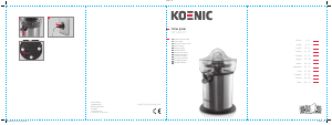 Manual Koenic KCP 13021 M Citrus Juicer