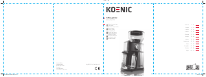 Manual Koenic KGC 2221 M Coffee Grinder