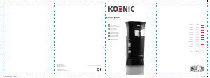 Manual Koenic KGC 1221 B Coffee Grinder